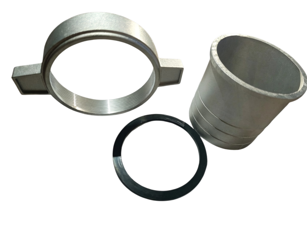 Set de conector de manguera de motobomba de 4”