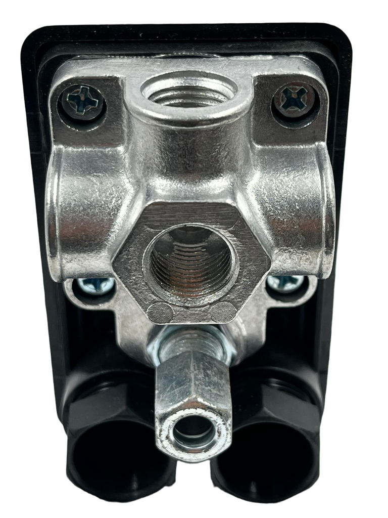 Regulador automático de presión de compresora de tres salidas 220V con botón