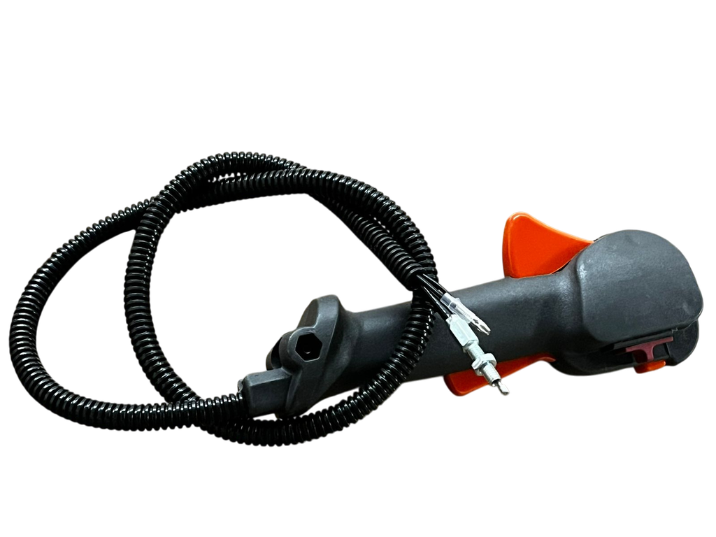 Manillar de aceleración de motoguadaña recta compatible con Husqvarna 143RII