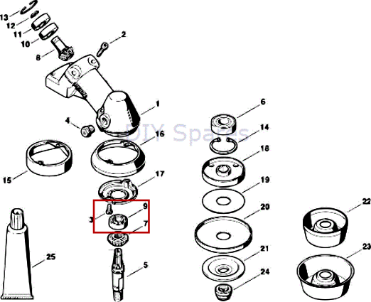 Rodamiento 6000-2rs de motoguadaña en marca compatible para cabezal de Stihl FS450