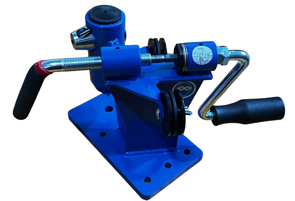 Maquina manual para cortar cadenas de motosierra