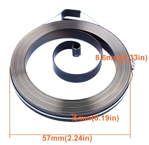Fleje de arrancador de motoguadaña compatible con Husqvarna FC55 FS55 FS45 FS46 FS38 57x8.6x5 mm