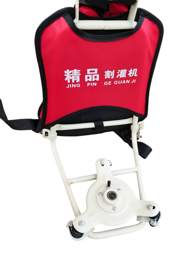 Estructura y mochila de motoguadaña mochilera color blanco