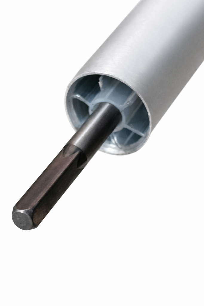 Tubo con eje recto de 4T/9T 6.2mm/9T de 28mm de diámetro, 2mm de espesor y 1545mm compatible con Husqvarna 143RII
