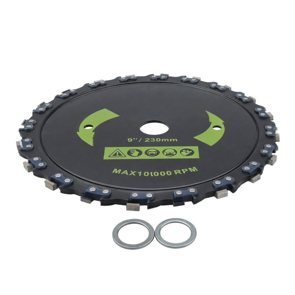 Cuchilla circular con dientes de cadena de motosierra con acero al carbono