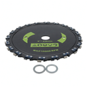 Cuchilla circular con dientes de cadena de motosierra con acero al carbono