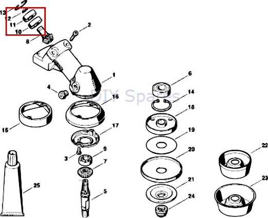 Rodamiento 6001-2rs de motoguadaña compatible con OEM 9503 003 0210 y para Stihl FS450 FS280 FS160