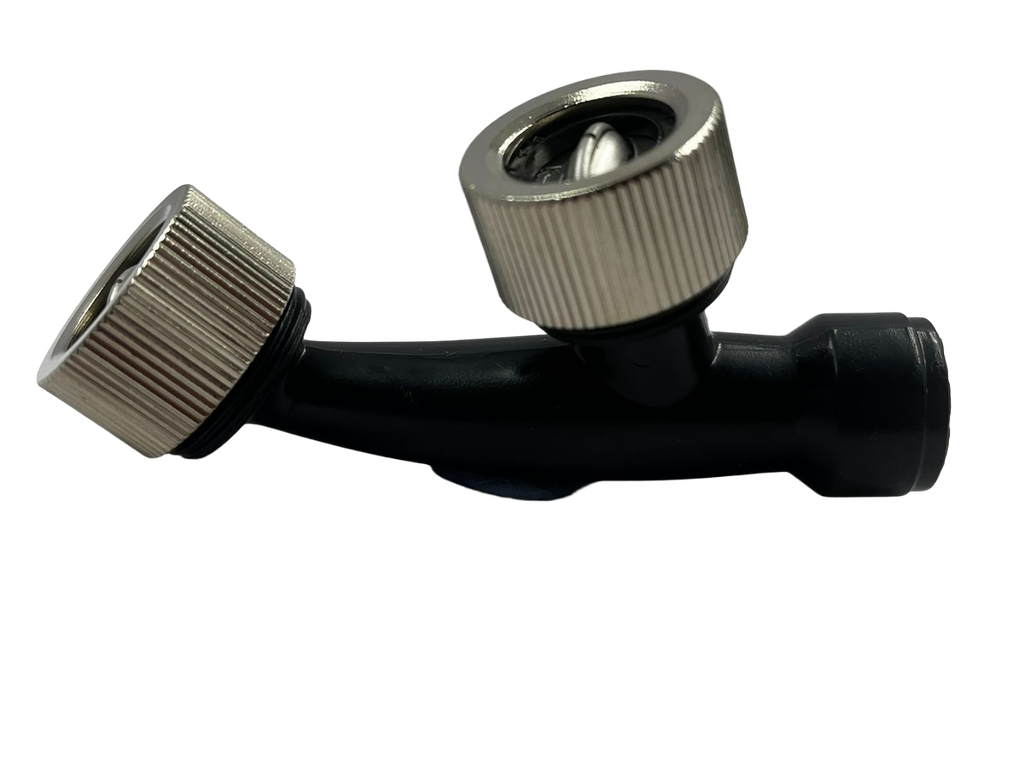 Cabeza de doble boquilla para motofumigadora 