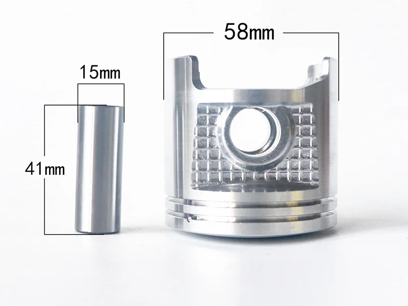 Set de pistón 58mm de motosierra compatible con Stihl MS070