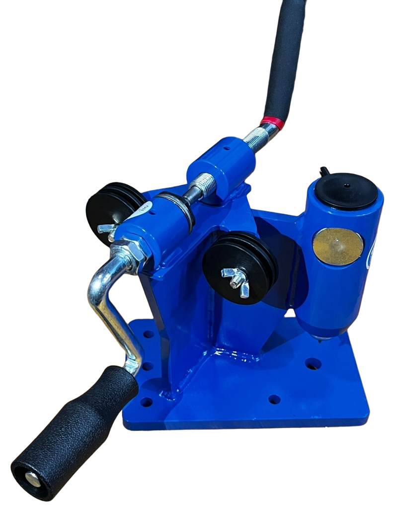 Maquina manual para cortar cadenas de motosierra
