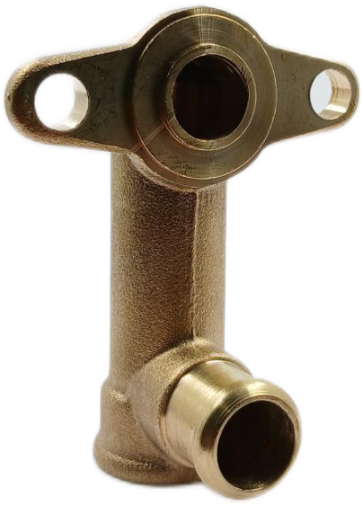 Pieza de bronce derecha de succion de bomba de motofumigadora compatible con TU26