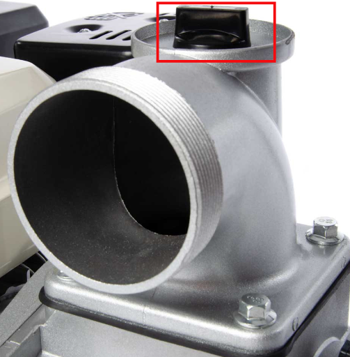 Tapa de entrada de agua de motobomba de 2" y 3"