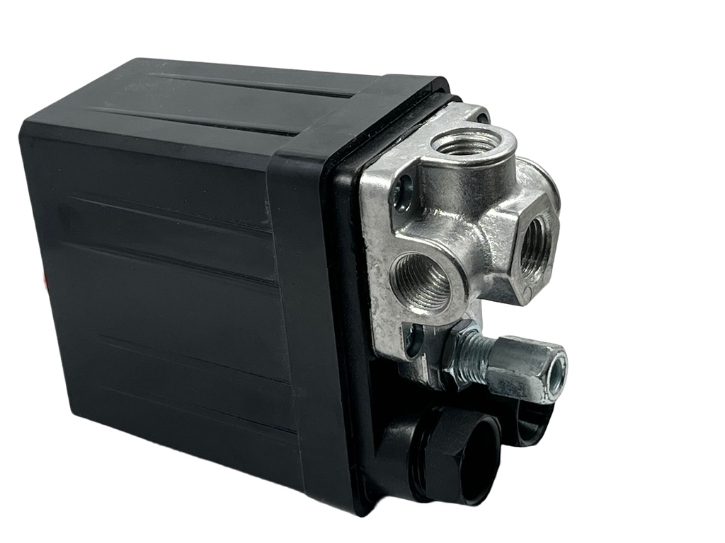Regulador automatico de presion de compresora de tres salidas 220V con boton