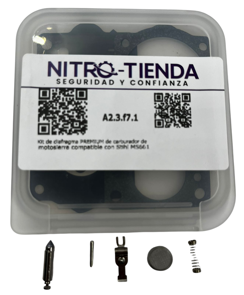 Kit de diafragma PREMIUM de carburador de motosierra compatible con Stihl MS661
