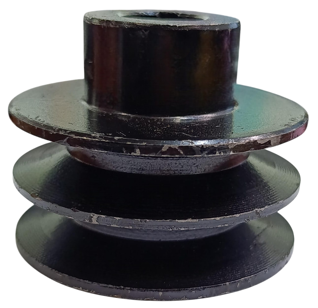 Polea de aluminio 3 x 2A , eje 19mm compatible con motores GX160