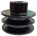 Polea de aluminio 3 x 2A , eje 19mm compatible con motores GX160