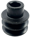 Polea de aluminio 2 1/2 x 2A , eje 19mm compatible con motores GX160/270/390