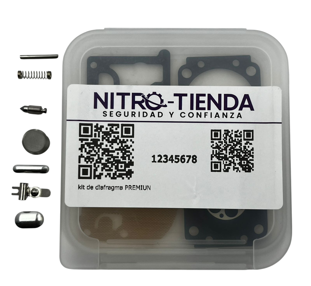 Kit de diafragma PREMIUN de carburador de motosierra compatible con Husqvarna 445e