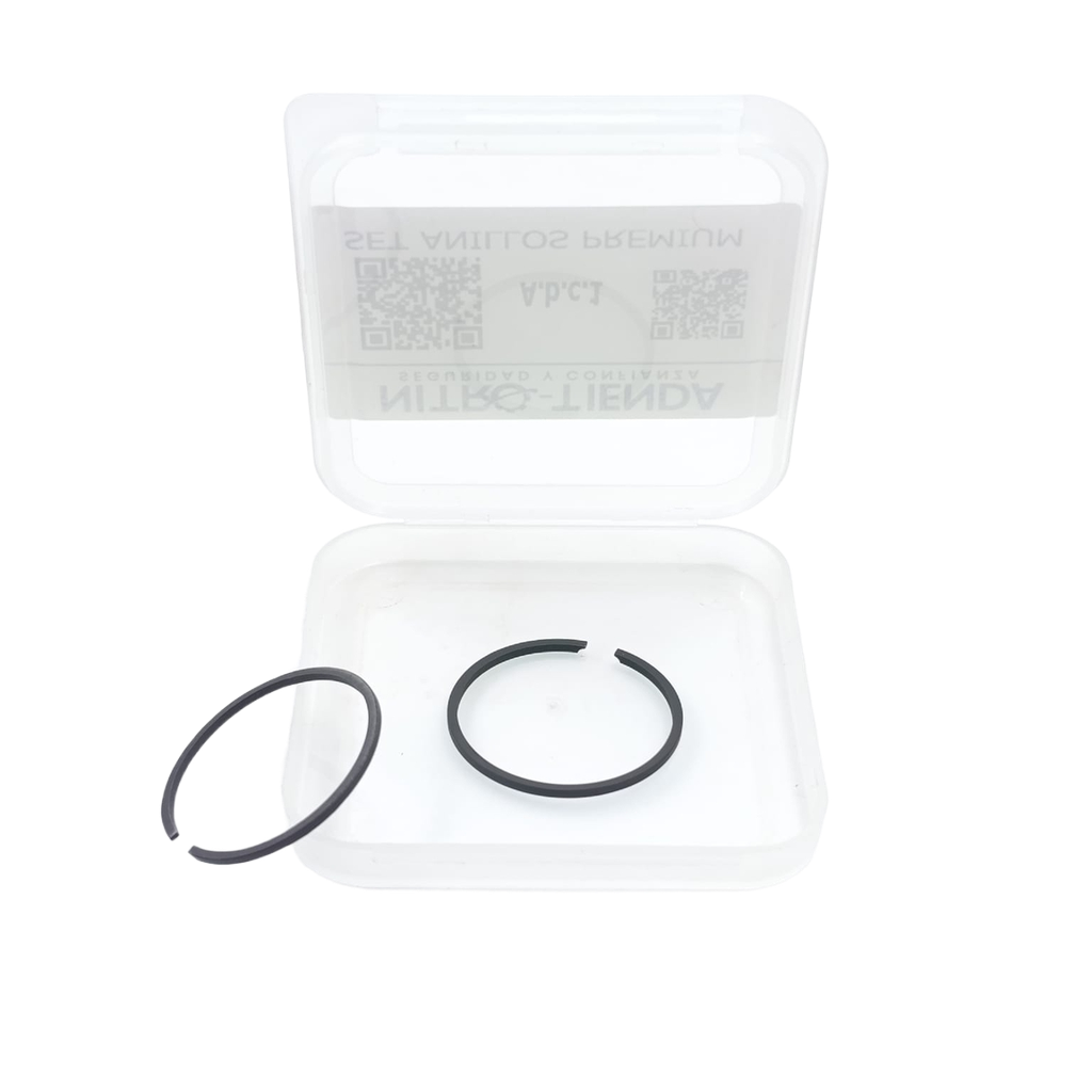 Set de anillos PREMIUN de pistón (34x1.5mm) para motofumigadora china compatible con TU26
