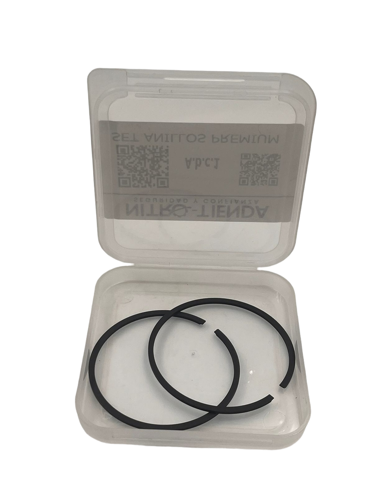 Set de anillos de pistón PREMIUM de 50mm x 1.2mm de motosierra compatible con Husqvarna 372