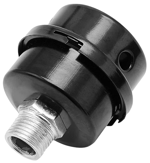 Filtro de aire pequeño de metal para compresora  de ¼ rosca 12mm