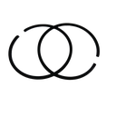 Set de anillos de pistón de 54mm x 1.2mm de motosierra compatible con Stihl MS660