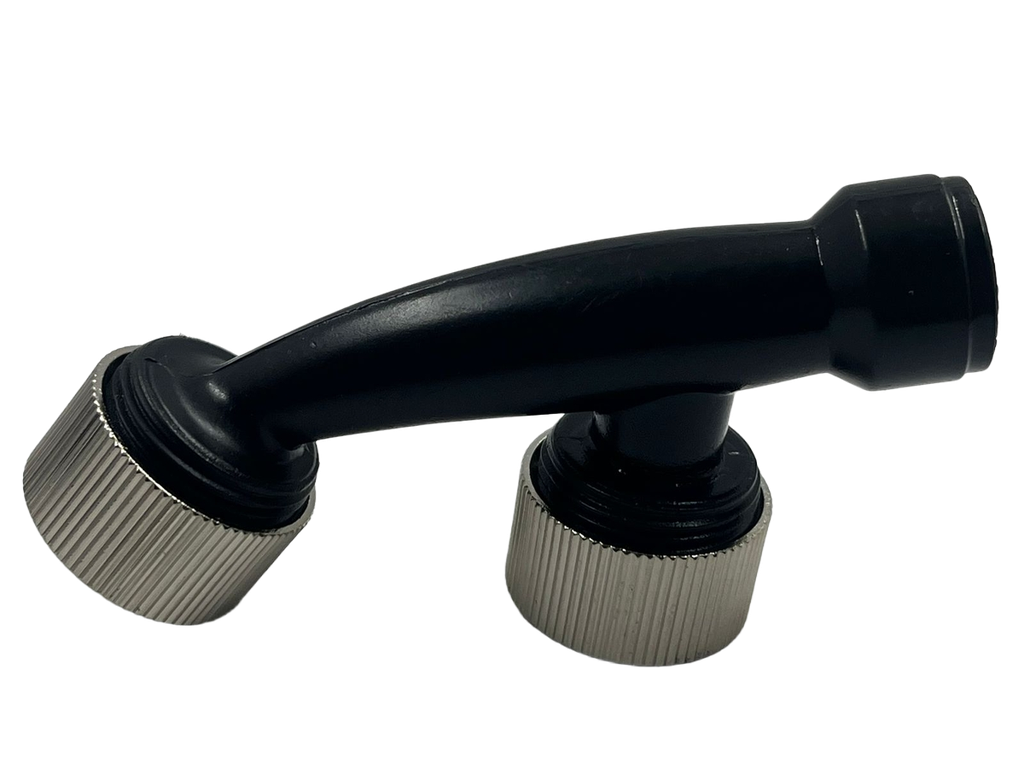 Cabeza de doble boquilla para motofumigadora 