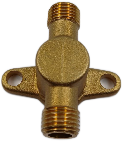 Conector de entrada doble pieza de bronce de entrada de bomba de motofumigadora