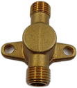 Conector de entrada doble pieza de bronce de entrada de bomba de motofumigadora