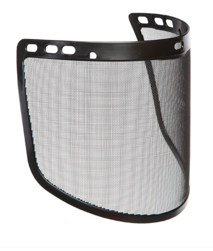 Mesh metal refill of face shield