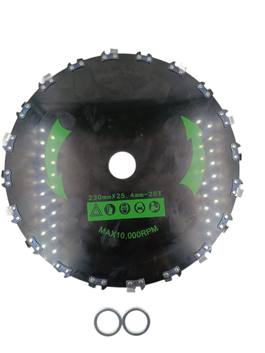 [A1.7.j4] Cuchilla circular con dientes de cadena de motosierra con acero al carbono