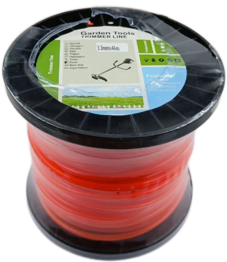 [A1.7.l1] Rollo 46m de línea de Nylon de corte de sección circular 3.3mm