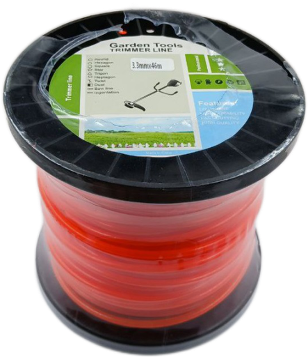 [A1.7.l1] Rollo 46m de linea de Nylon de corte de seccion circular 