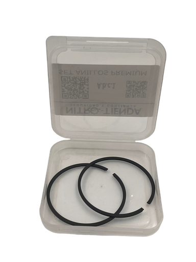 [A2.5.d6.1] Set de anillos de pistón PREMIUM de 50mm x 1.2mm de motosierra compatible con Husqvarna 372