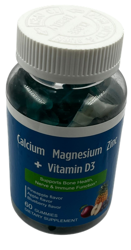 [i1.1.a2.R] Gomas de Calcio magnesio mas vitamina D3 de 60 unidades