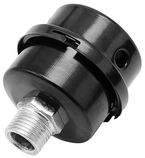 [C1.2.h4] Filtro de aire pequeño de metal para compresora  de ¼ rosca 12mm