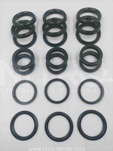 [A7.7.b1] Set de sellos para Hidrojet de 30 mm de diámetro de pistón