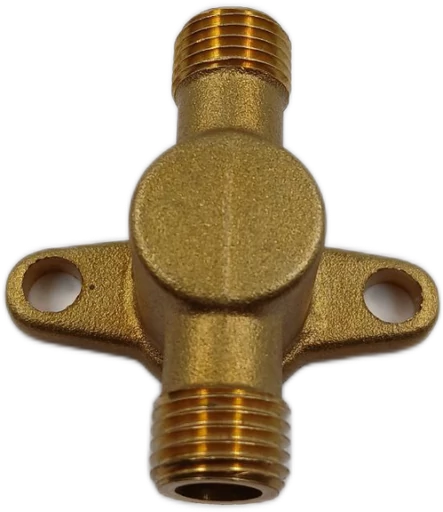 [A3.7.m3] Conector de entrada doble pieza de bronce de entrada de bomba de motofumigadora